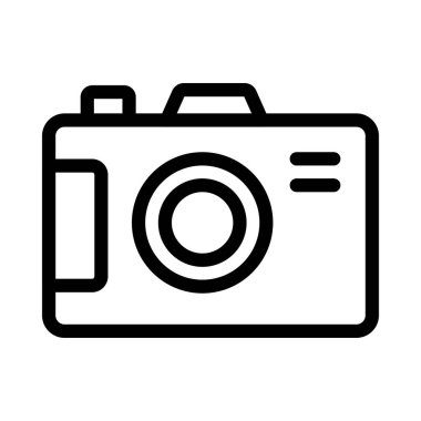 DSLR vektör ince çizgi simgesi 