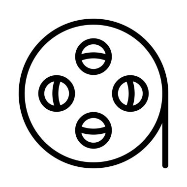 Makara vektörü ince çizgi simgesi 