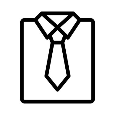 elbise vektörü ince çizgi simgesi 