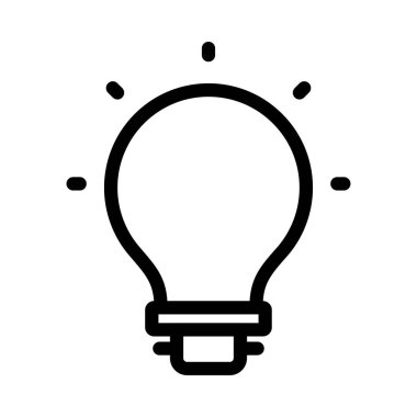 ışık vektörü ince çizgi simgesi 