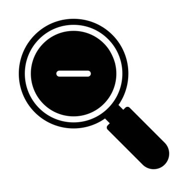 Eksi vektör glyph düz simgesi 