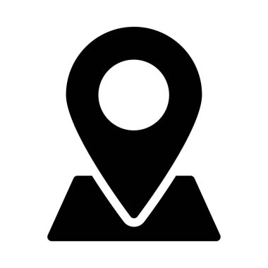 harita vektör düz simgesi 