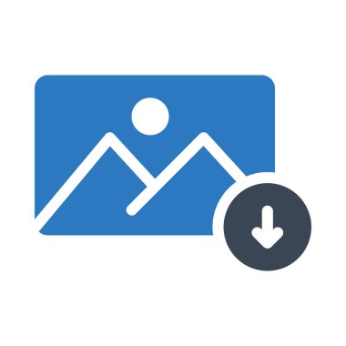 fotoğraf vektörü renk çizgisi simgesi 