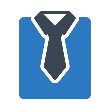 elbise vektörü renk çizgisi simgesi 