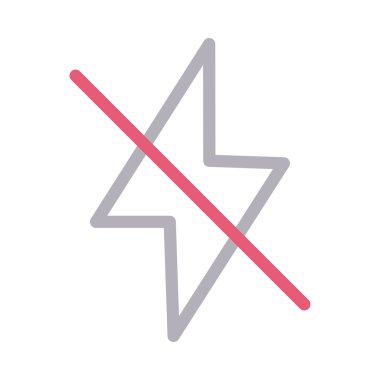 vektör renk çizgisi simgesini durdur 