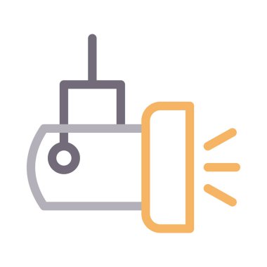 ışık vektörü renk çizgisi simgesi  