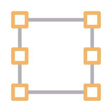 vektör renk çizgisi simgesi düzenleniyor