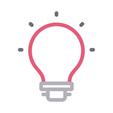 ışık vektörü renk çizgisi simgesi