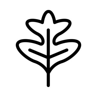 Yaprak vektörü ince çizgi simgesi