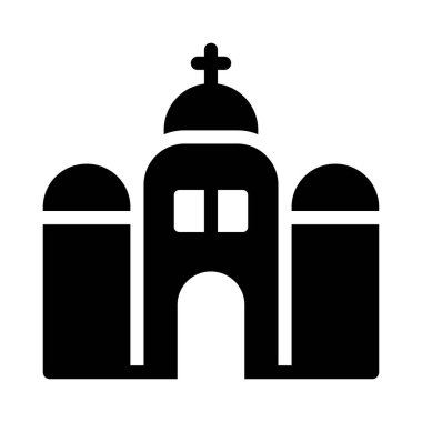 Katolik vektör kabartma renk simgesi