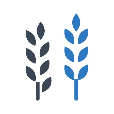 Buğday vektörü renk simgesi