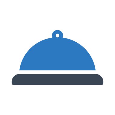 yemek vektörü renk simgesi