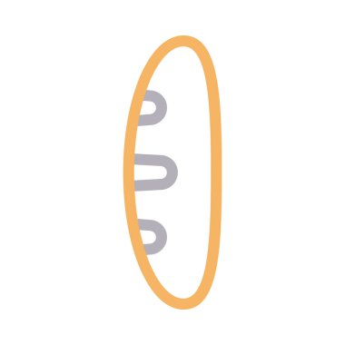 ekmek vektörü renk çizgisi simgesi