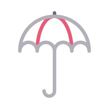 Koruma vektörü renk çizgisi simgesi