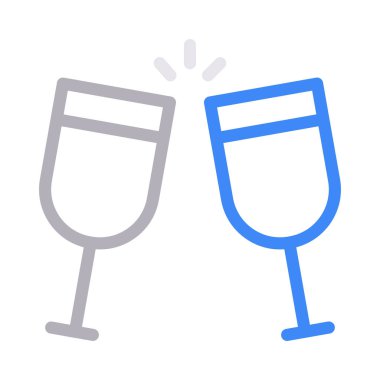 parti vektör renk çizgisi simgesi