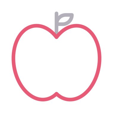 meyve vektörü renk çizgisi simgesi