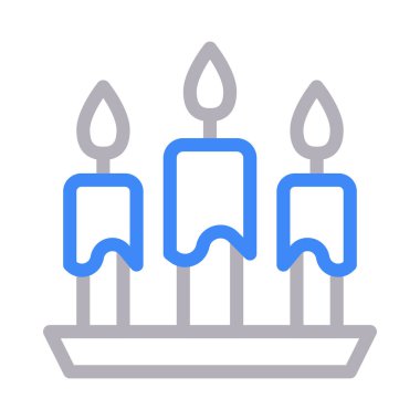 alev vektörü renk çizgisi simgesi