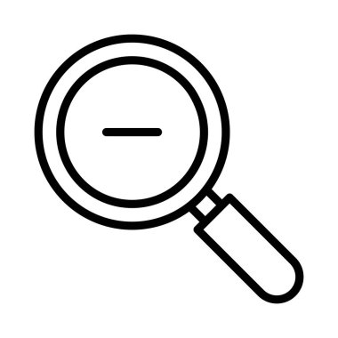 Eksi vektör ince çizgi simgesi