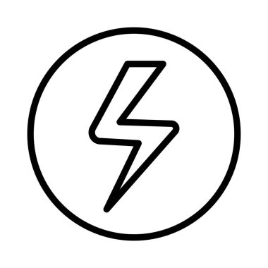 ışık vektörü ince çizgi simgesi