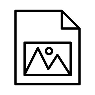 resim vektörü ince çizgi simgesi