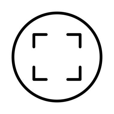 kamera vektörü ince çizgi simgesi