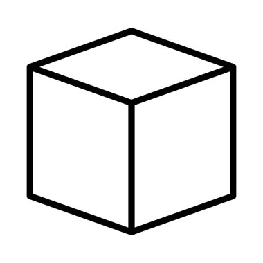 kutu vektörü ince çizgi simgesi