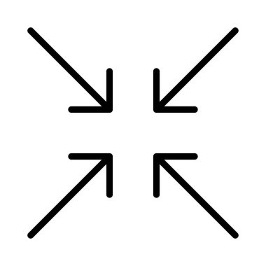 vektör ince çizgi simgesini küçült