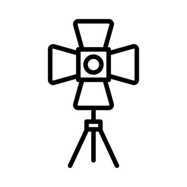 ampul vektörü ince çizgi simgesi