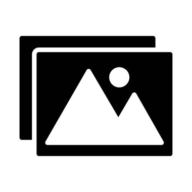 galeri vektör düz simgesi