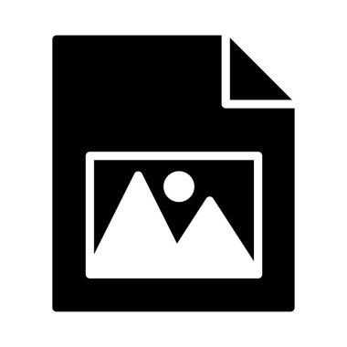 resim vektörü düz simgesi