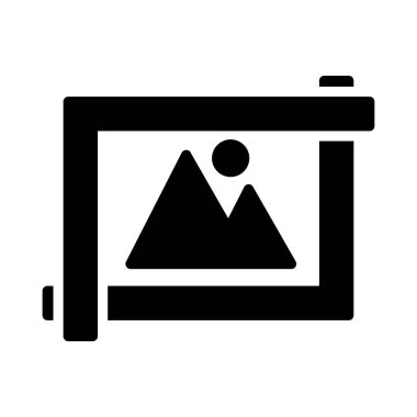 Kırpma vektörü simgesi düz simgesi