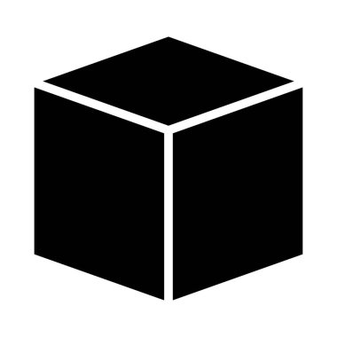 kutu vektör düz simgesi