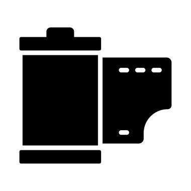 Film şeridi vektör düz simgesi