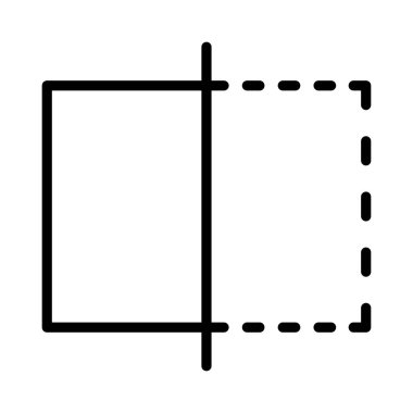 Döndürme vektörü düz simgesi