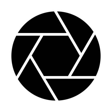 Deklanşör vektörü düz simgesi