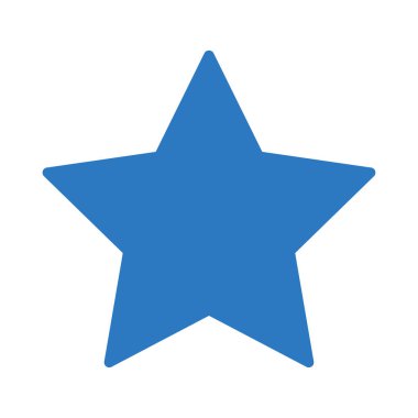 yıldızlı vektör renk simgesi