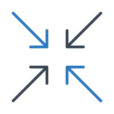 Vektör kabartma renk simgesini küçült