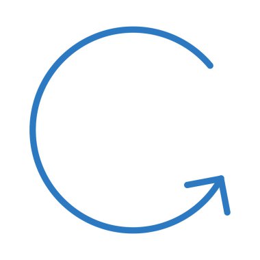 Vektör kabartma renk simgesini yeniden yükle