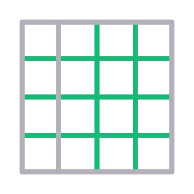 Düzen vektör renk çizgisi simgesi