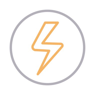 ışık vektörü renk çizgisi simgesi