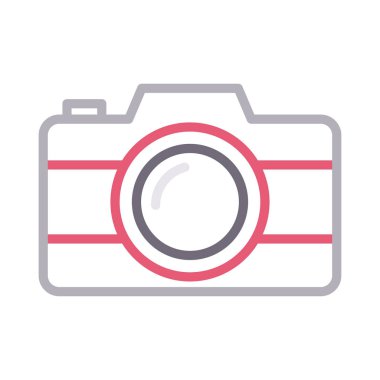 DSLR vektör renk çizgisi simgesi