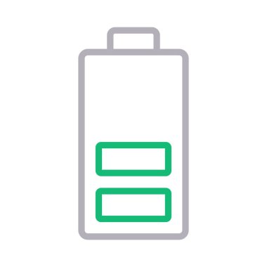 güç vektörü renk çizgisi simgesi