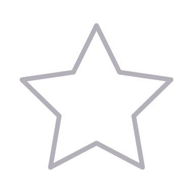 yıldız vektör renk çizgisi simgesi