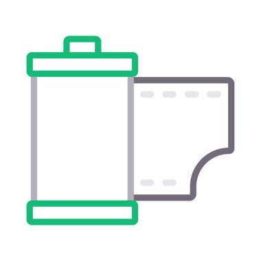 Film şeridi vektör renk çizgisi simgesi