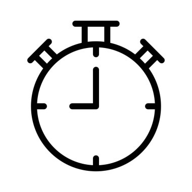 Uyarı vektörü ince çizgi simgesi