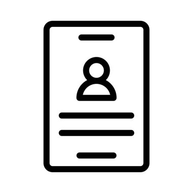 kullanıcı vektörü ince çizgi simgesi