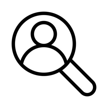 kullanıcı vektörü ince çizgi simgesi