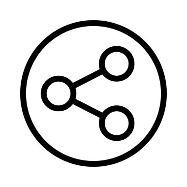 ağ vektörü ince çizgi simgesi