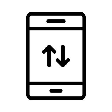 veri vektörü ince çizgi simgesi