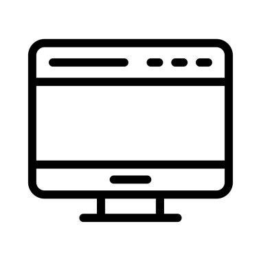 sayfa vektörü ince çizgi simgesi